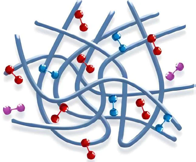 Rede molecular de ácido hialurônico crosslinkado